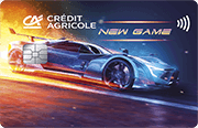 ID: CA280 – Karta Credit Agricole z grafiką samochodu wyścigowego w grze