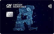 ID: CA247 – Karta Credit Agricole z motywem konstelacji gwiazd, które układają się w znak zodiaku wodnik