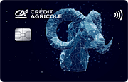 ID: CA237 – Karta Credit Agricole z motywem konstelacji gwiazd, które układają się w znak zodiaku baran