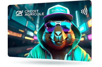 ID: CA332 – Karta Credit Agricole z naturalnym motywem drewna