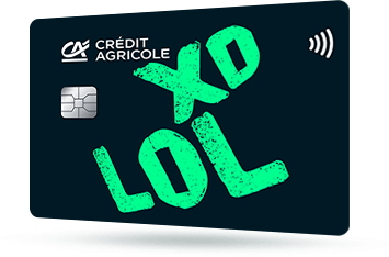 ID: CA317 – Karta Credit Agricole z napisem Just be nice w czarnych literach
