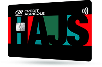 ID: CA319 – Karta Credit Agricole z napisem Love w fioletowych odcieniach