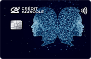 ID: CA239 – Karta Credit Agricole z motywem konstelacji gwiazd, które układają się w znak zodiaku bliźnięta