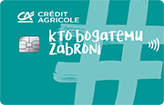 ID: CA320 – Karta Credit Agricole z napisem „kto bogatemu zabroni