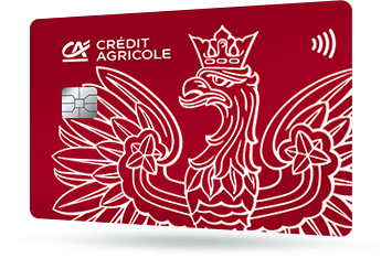 ID: CA191 – Karta Credit Agricole z polskim orłem w koronie