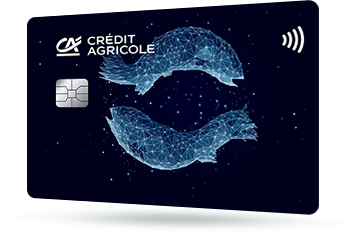 ID: CA248 – Karta Credit Agricole z motywem konstelacji gwiazd, które układają się w znak zodiaku ryby