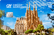 ID: CA222 – Karta Credit Agricole ze zdjęciem budowli Sagrada Familia w Barcelonie