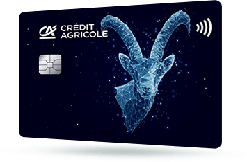 ID: CA246 – Karta Credit Agricole z motywem konstelacji gwiazd, które układają się w znak zodiaku koziorożec