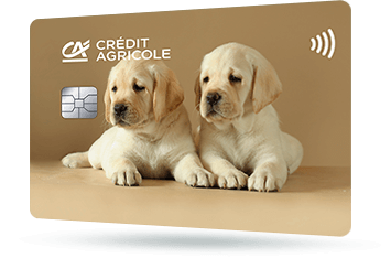 ID: CA266 – Karta Credit Agricole z motocyklem retro w vintage stylu