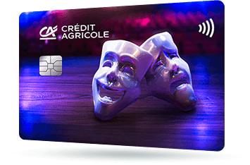 ID: CA148 – Karta Credit Agricole z motywem orientalnym - ptak w orientalnym stylu malarskim