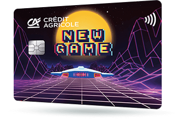 ID: CA284 – Karta Credit Agricole z motywem orientalnym - wachlarz w kolorach złota i czerwieni