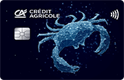ID: CA240 – Karta Credit Agricole z motywem konstelacji gwiazd, które układają się w znak zodiaku rak