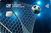 ID: CA158 – Karta Credit Agricole z grafiką piłki w bramce