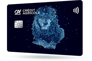 ID: CA241 – Karta Credit Agricole z motywem konstelacji gwiazd, które układają się w znak zodiaku lew