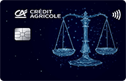 ID: CA243 – Karta Credit Agricole z motywem konstelacji gwiazd, które układają się w znak zodiaku waga