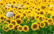 ID: CA262 – Karta Credit Agricole z motywem pola słoneczników