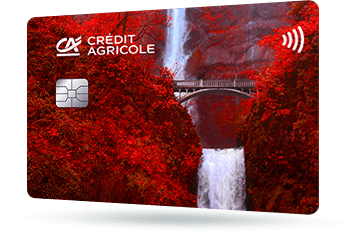 ID: CA257 – Karta Credit Agricole z napisem I LOVE SHOPPING w różowych odcieniach