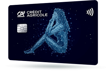 ID: CA242 – Karta Credit Agricole z motywem konstelacji gwiazd, które układają się w znak zodiaku panna
