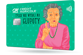 ID: CA294 – Karta Credit Agricole z napisem Hope w pędzelkowych liniach