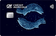 ID: CA248 – Karta Credit Agricole z motywem konstelacji gwiazd, które układają się w znak zodiaku ryby